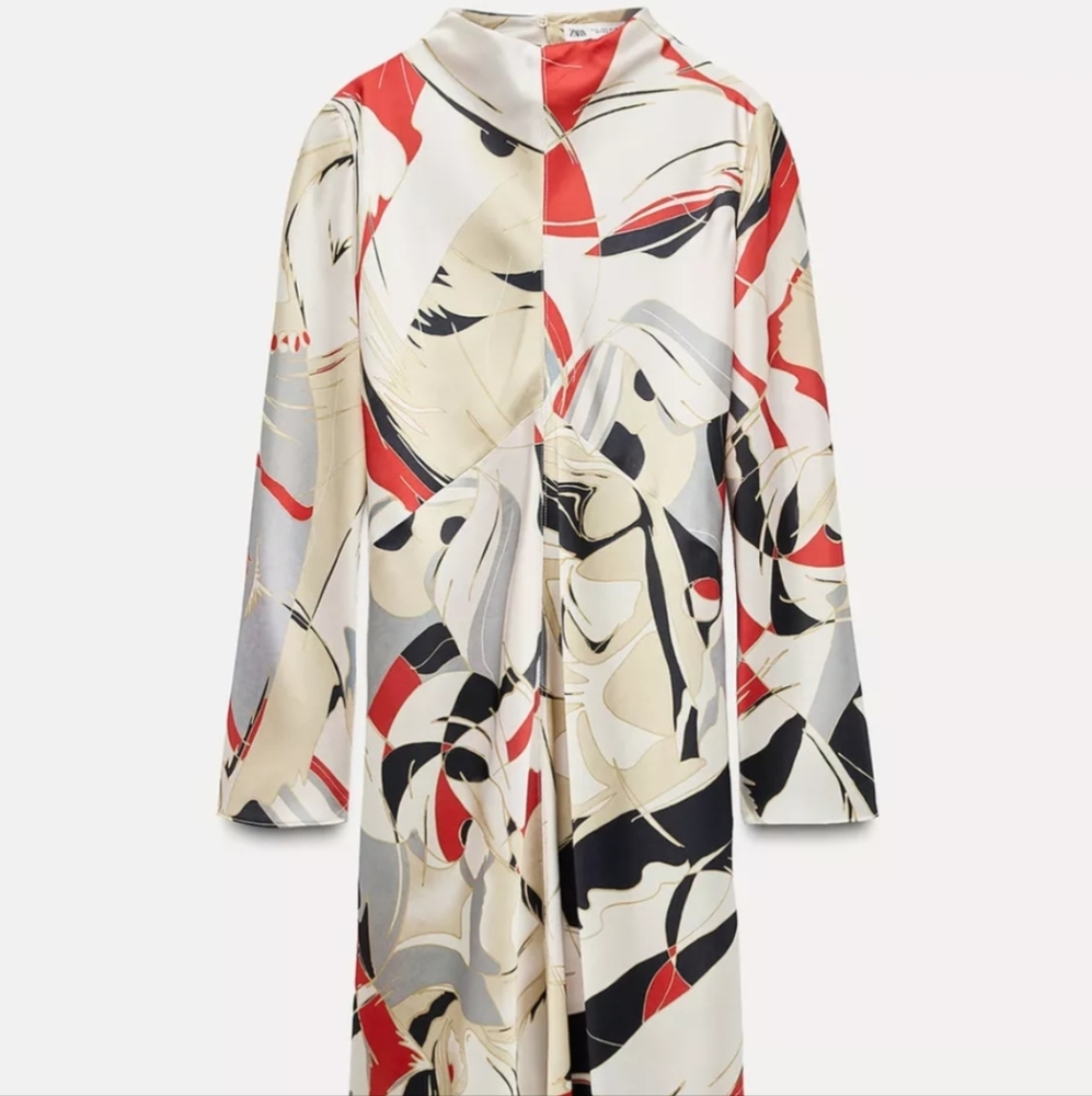Abstract Patterned Maxi Dress